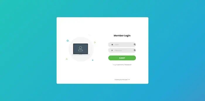 A screenshot of the login page for the BloatedAlts project